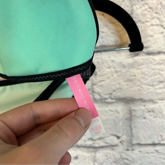 Victoria Secret Green Black Outlined Bikini - Picture 5 of 5